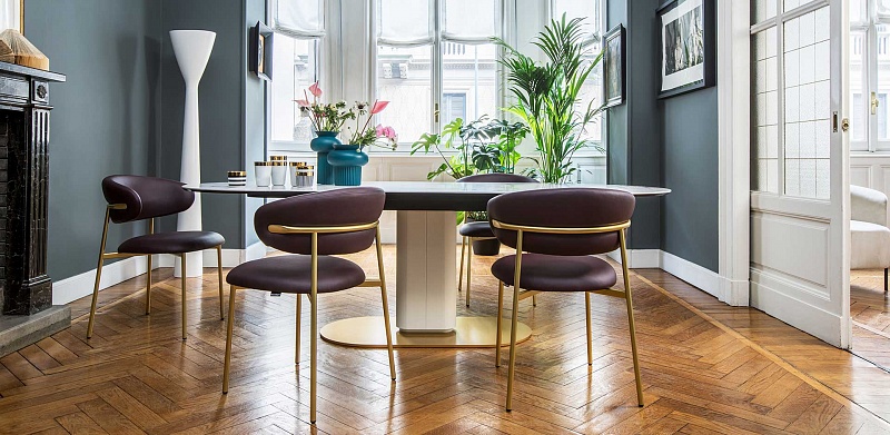 Стул Calligaris Oleandro золотой