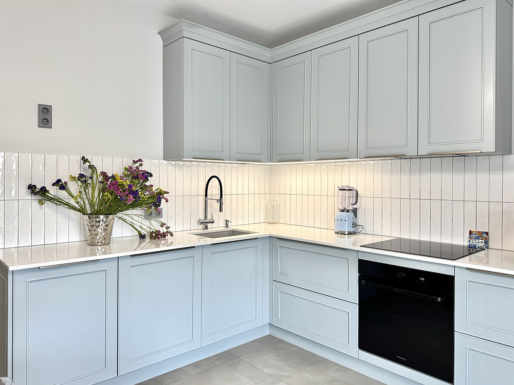 Воздушная Марлен в небесно-голубом цвете