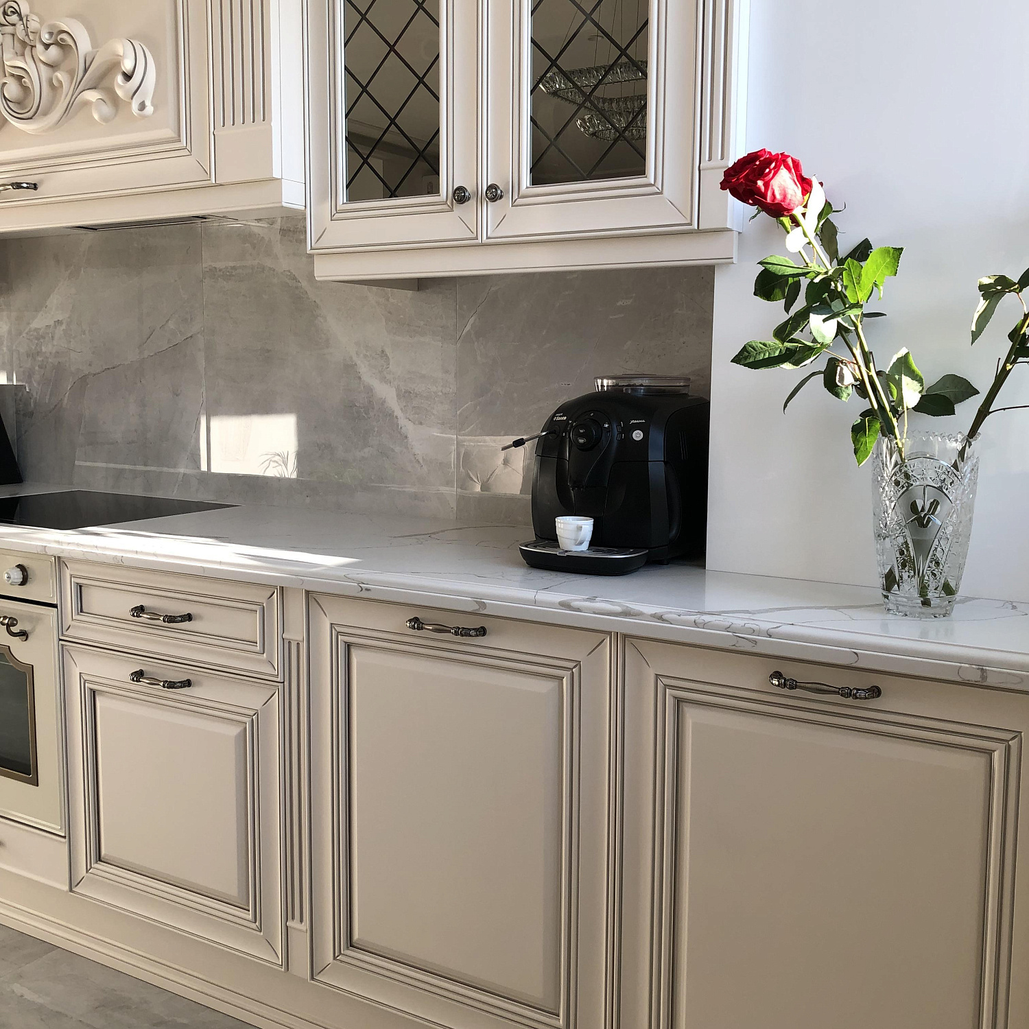 Линейная кухня Монтичели с островом