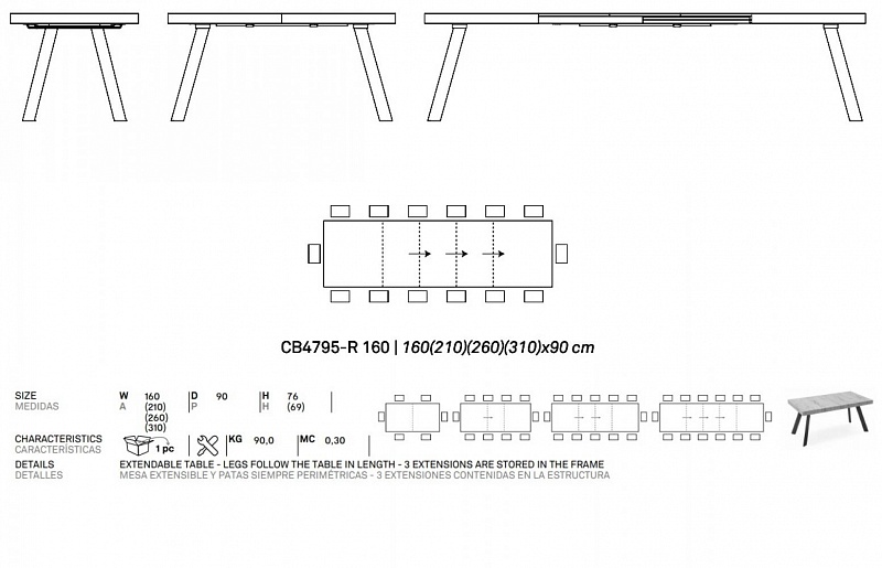Стол Calligaris BOLD