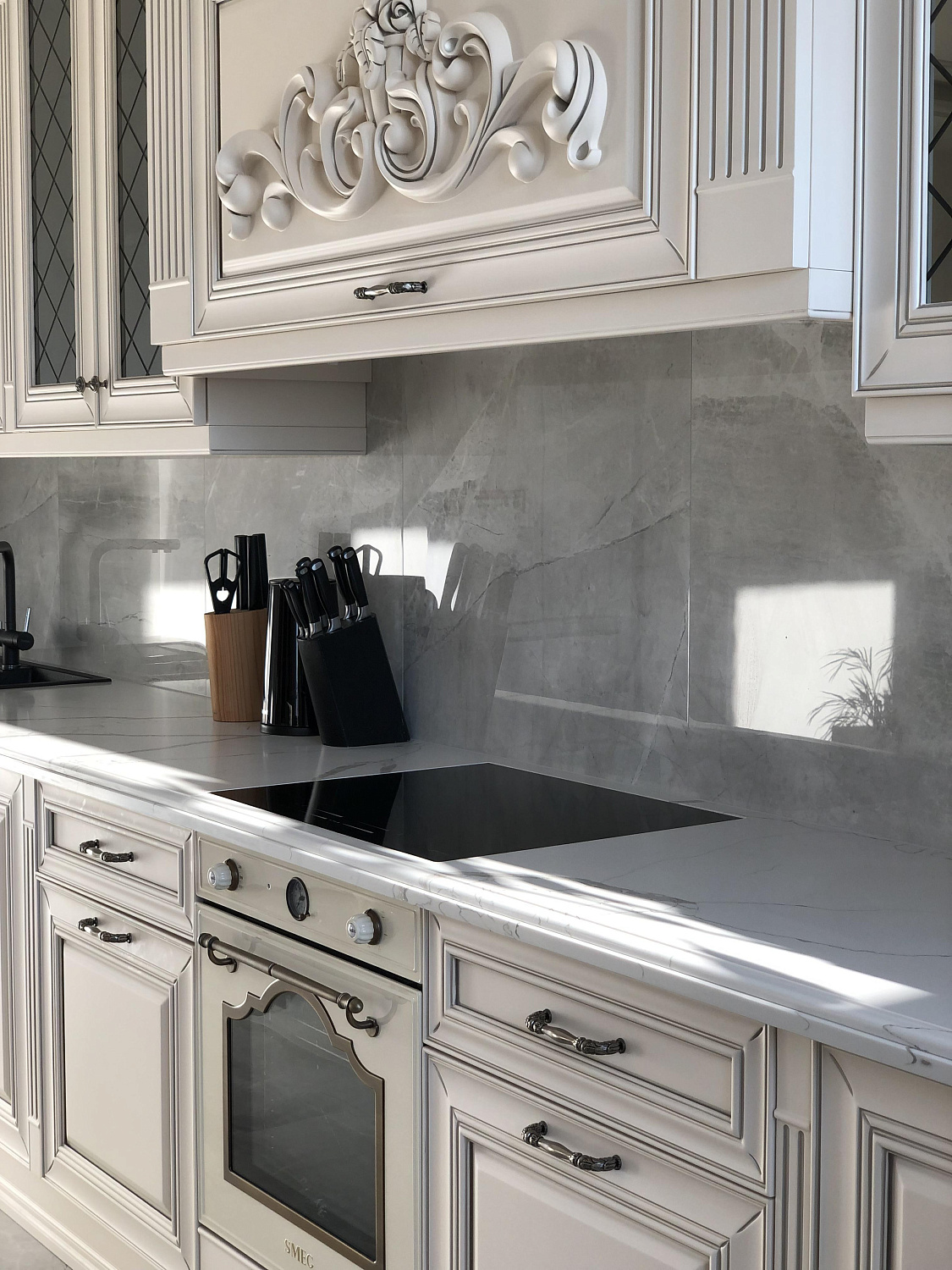 Линейная кухня Монтичели с островом