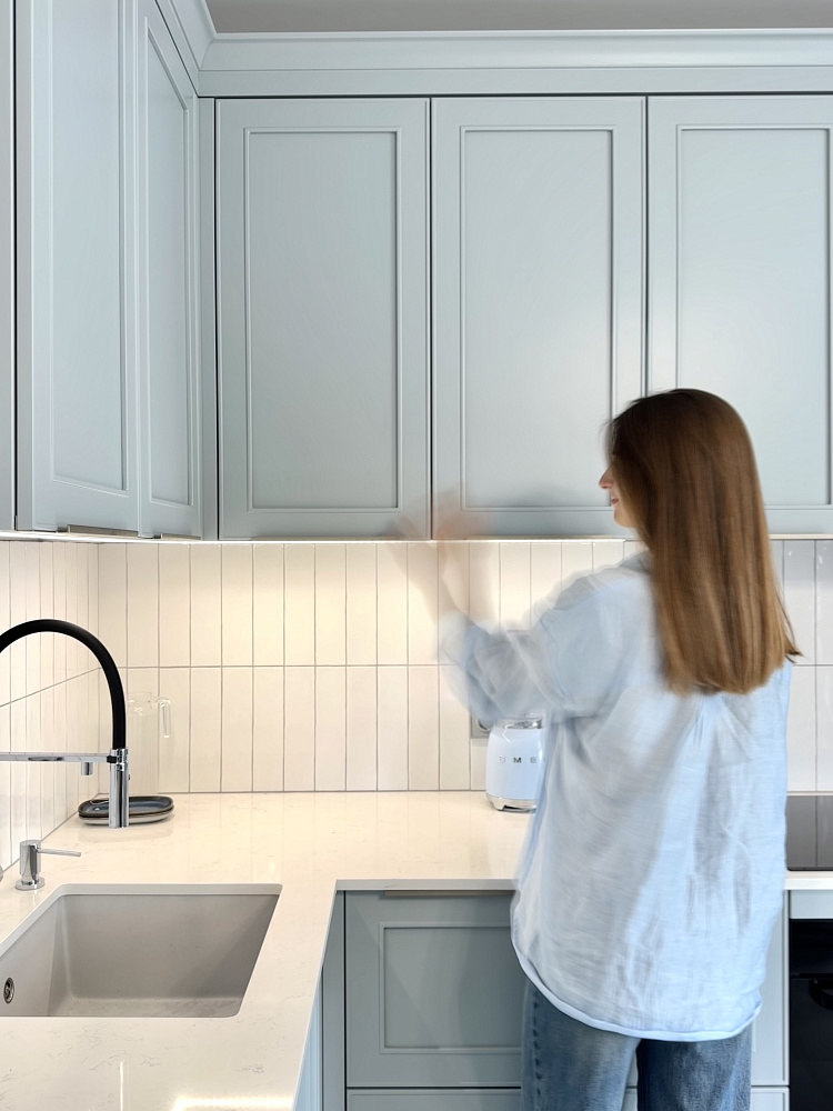 Воздушная Марлен в небесно-голубом цвете