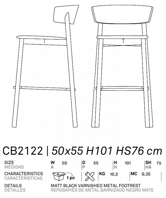 Стул Connubia CLELIA