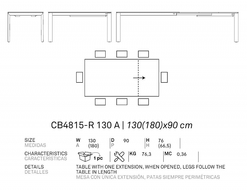 Стол Calligaris DORIAN
