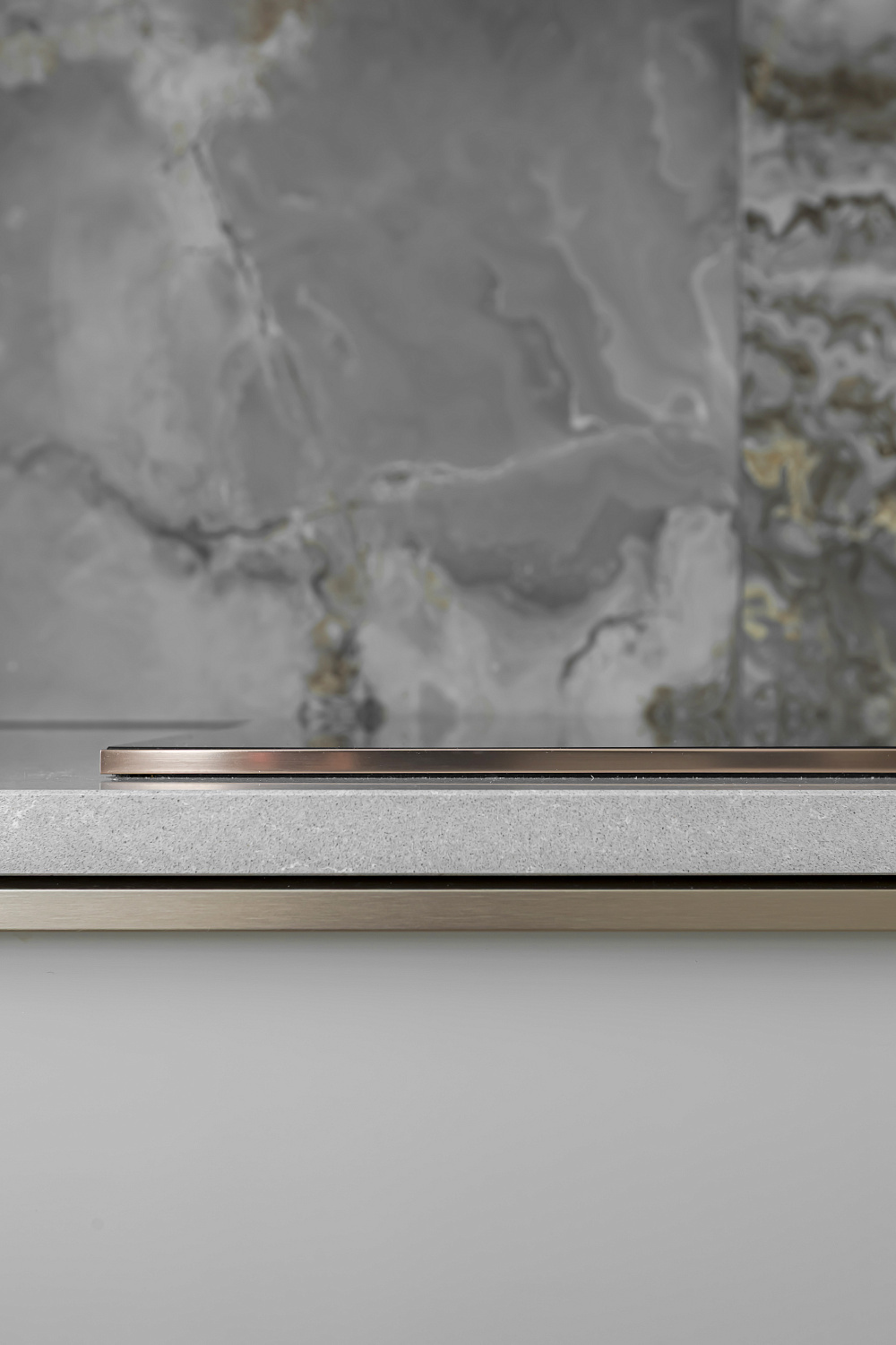 Кухня из шпона ореха в ЖК Левада