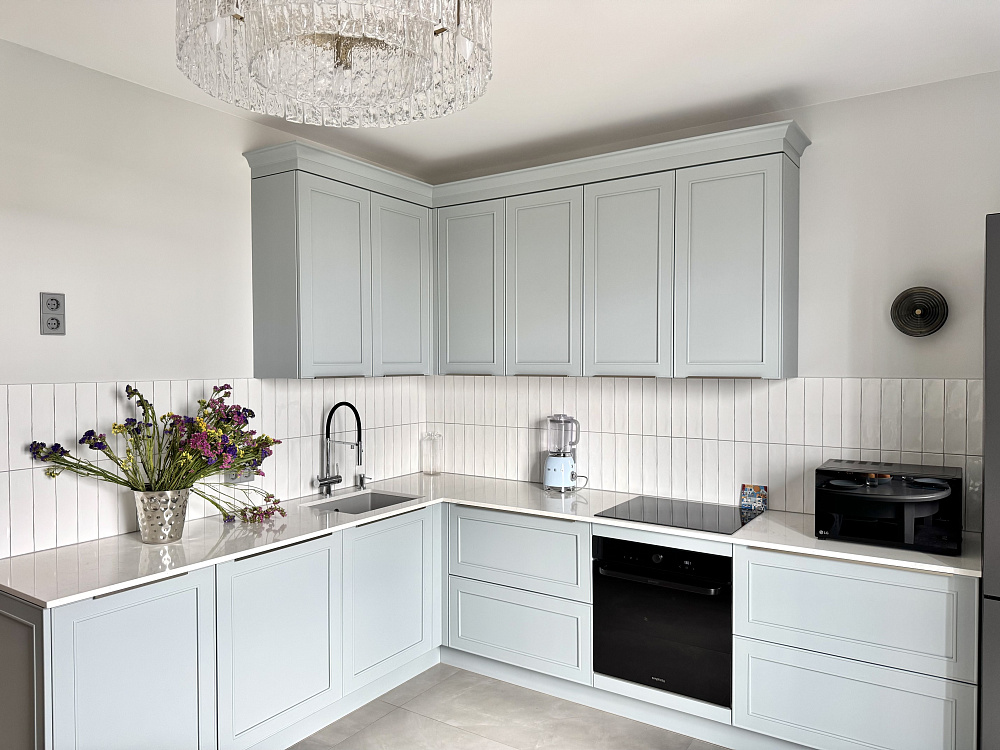 Воздушная Марлен в небесно-голубом цвете